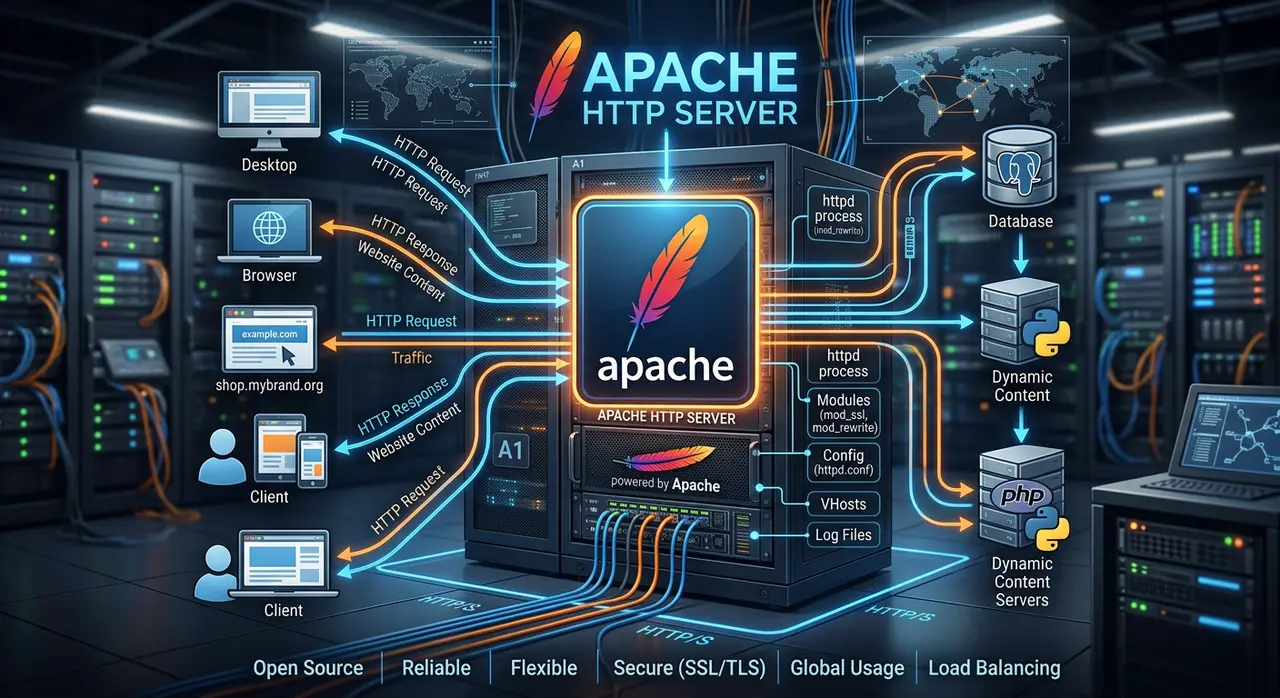 Copertina di Apache in sintesi e uno sguardo lungo